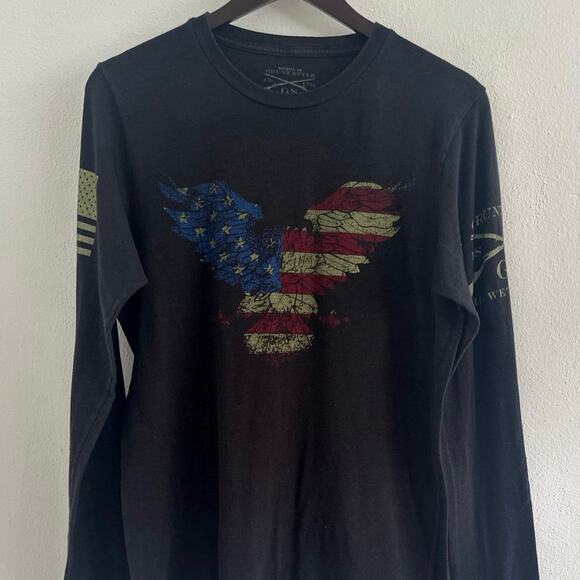 Grunt Style Freagle unisex Long Sleeve T-Shirt Sz m PROUDLY PRINTED IN THE USA - Picture 1 of 6